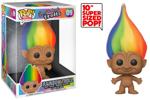 Figurine Funko Pop! N°09 - Trolls - Troll 25 Cm Cheveux Multicolores (c)